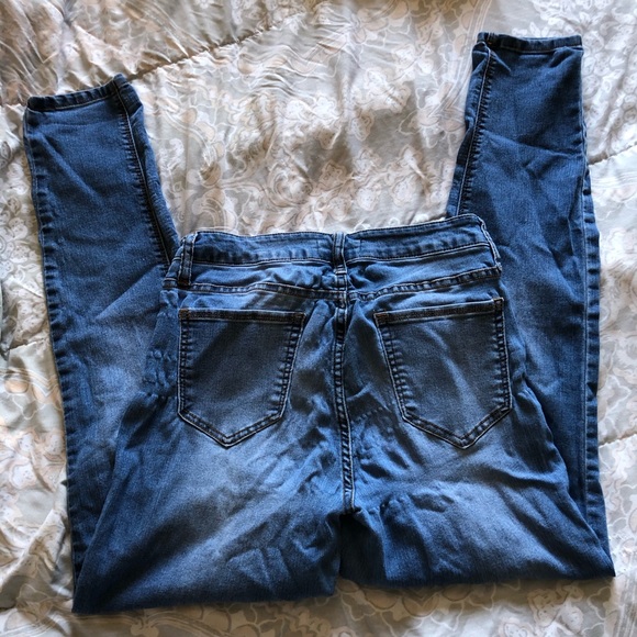 Blue Skinny Stretch Jeans / Jeggings, Size 9 - Picture 5 of 7